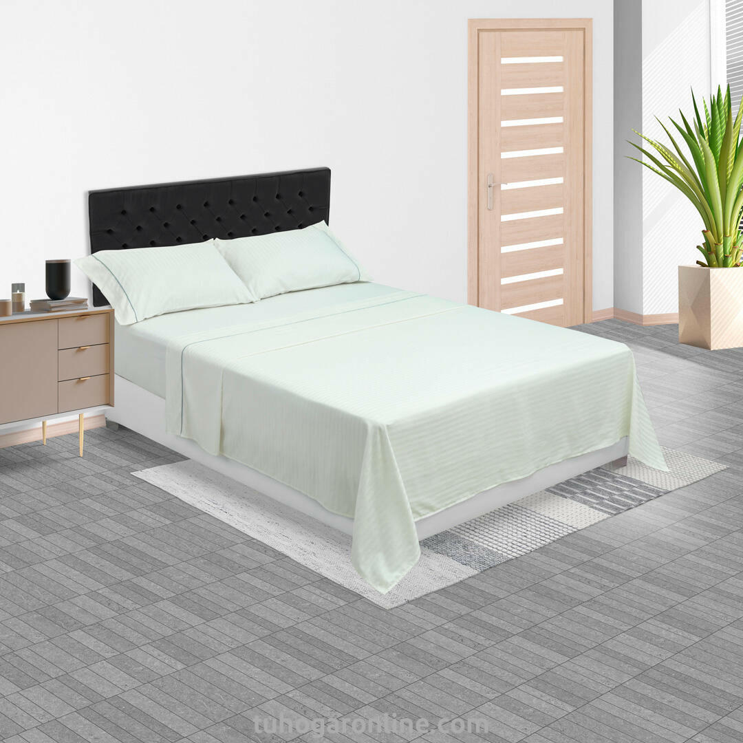Juego de Sabanas Para Cama Doble 800 Hilos Satinada Beige