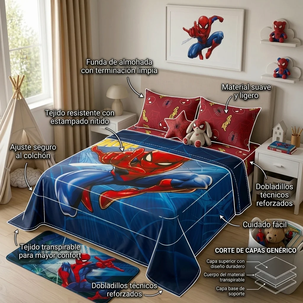 Juego De Sabanas Core Disney Spider-Man-6