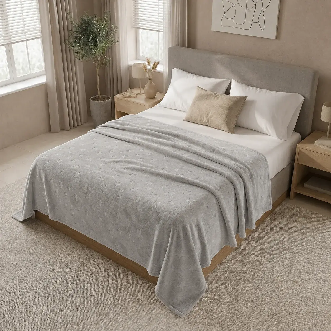 Cobija Comfortsoft Gris Claro Suave