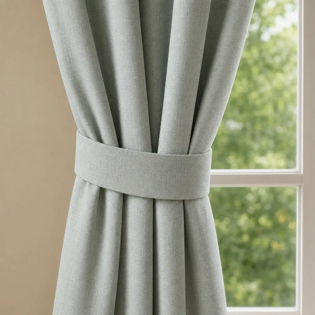 Cortina Lino Boton Ancestral Gris Neutrales-2