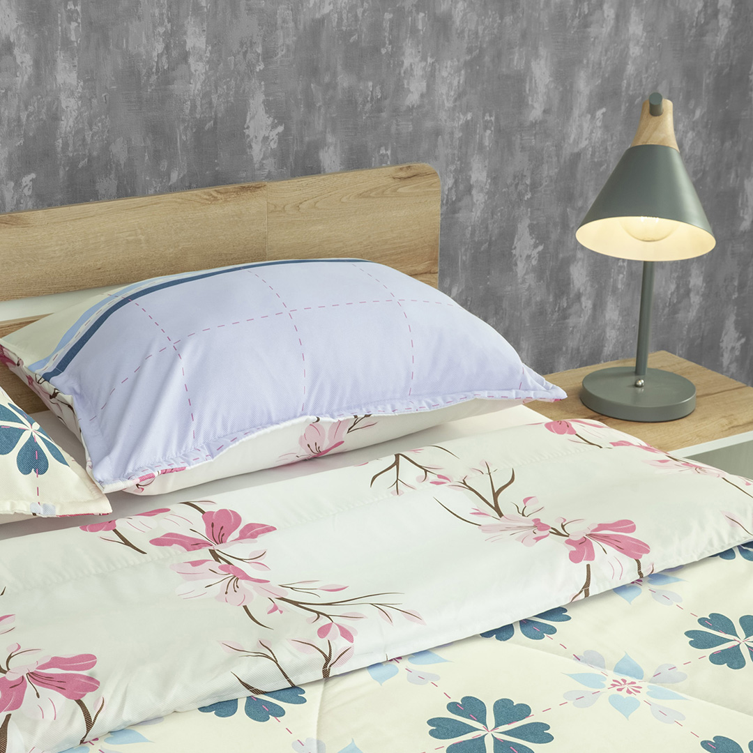 Cubrelecho Semiacolchado Doble Faz Pure Garden-4