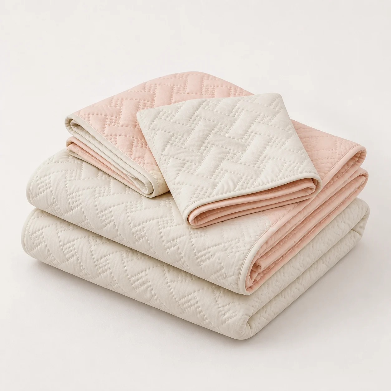 Cubrelecho Termosellado Cotton Sense Solo Fondo Rosa-4