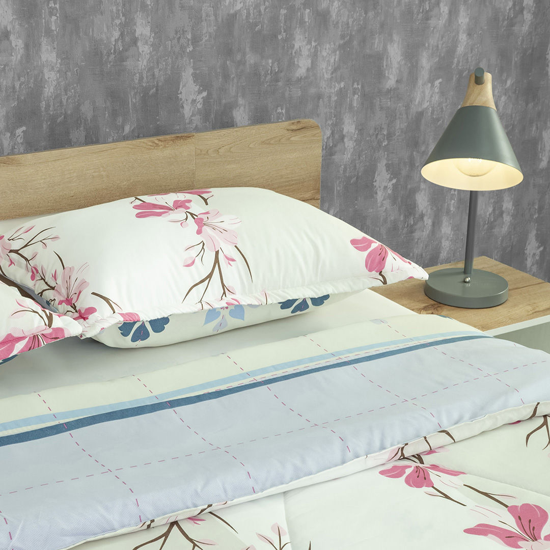 Cubrelecho Semiacolchado Doble Faz Pure Garden-2