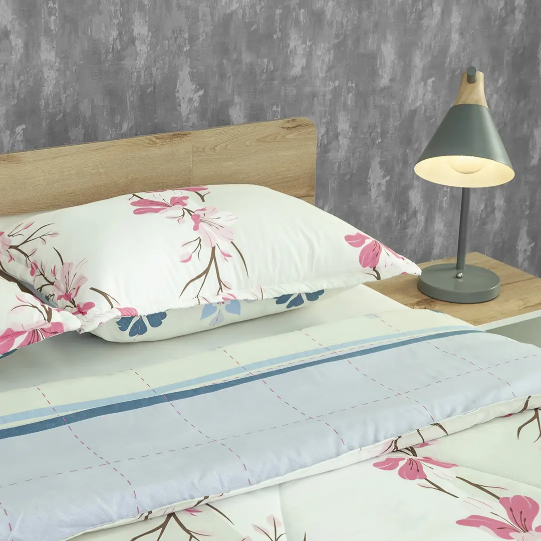 Cubrelecho Semiacolchado Doble Faz Pure Garden-2