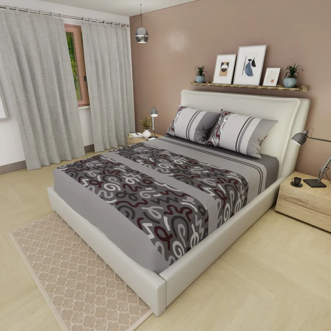 Sábana Ajustable Neo Trazo Gris