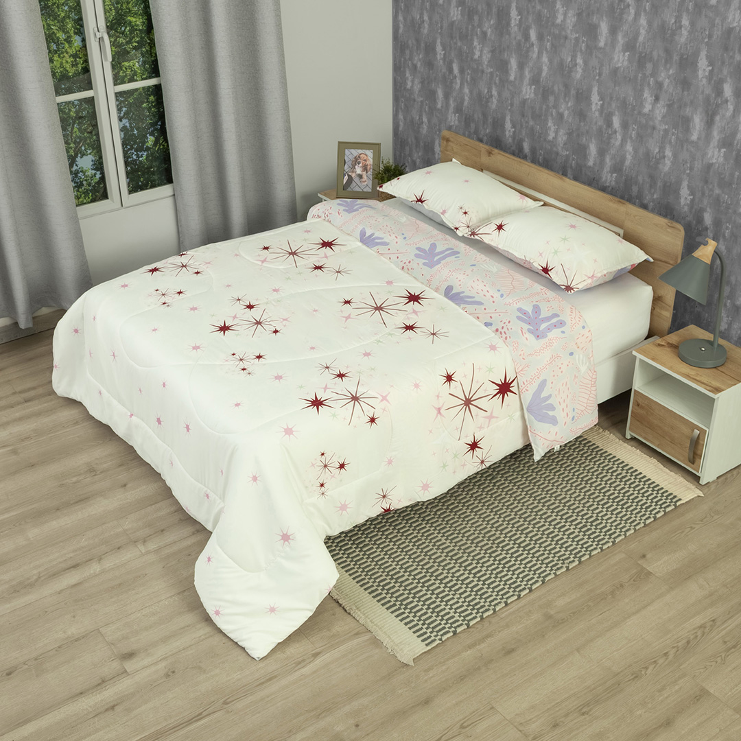 Cubrelecho Semiacolchado Doble Faz Romantic Due-3