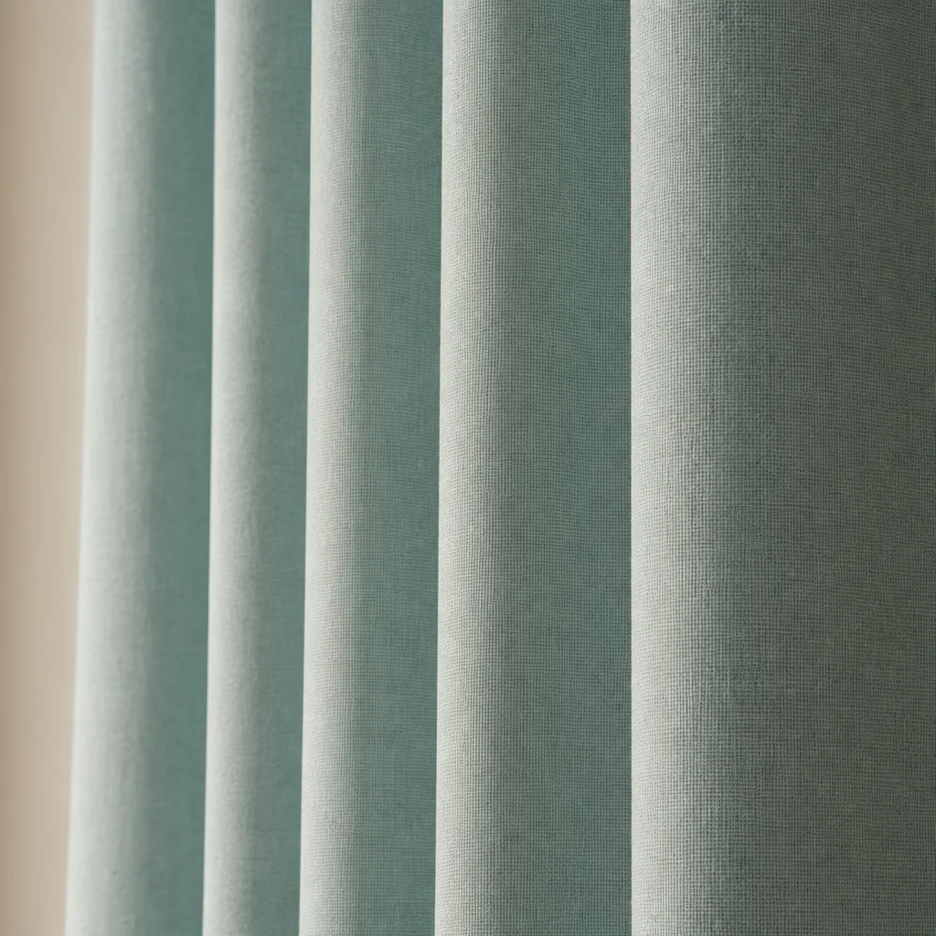 Cortina Ramia Boton Ancestral Verde Clasica-5