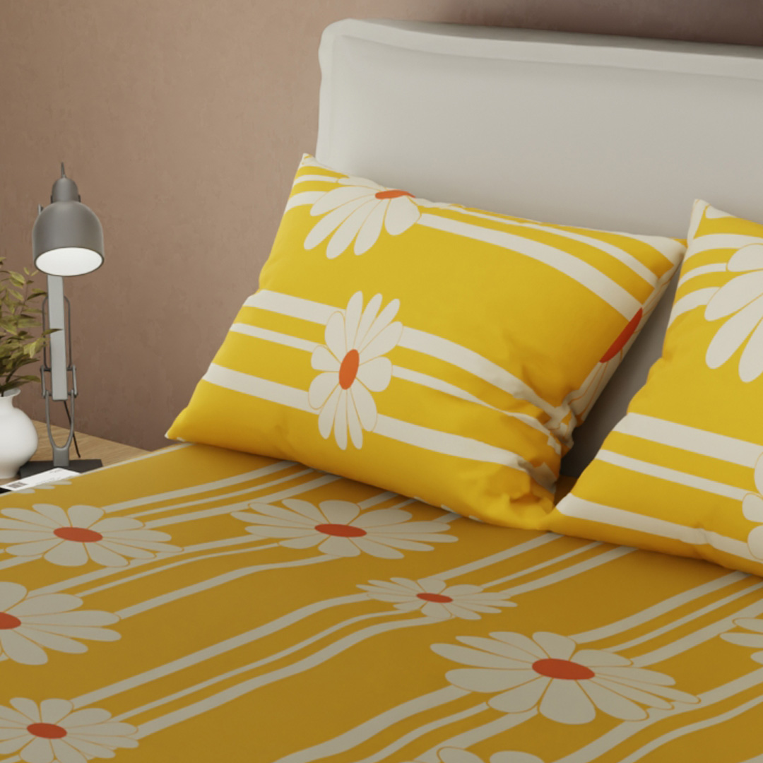Juego De Sábanas Con Cortinas Día de Primavera-2