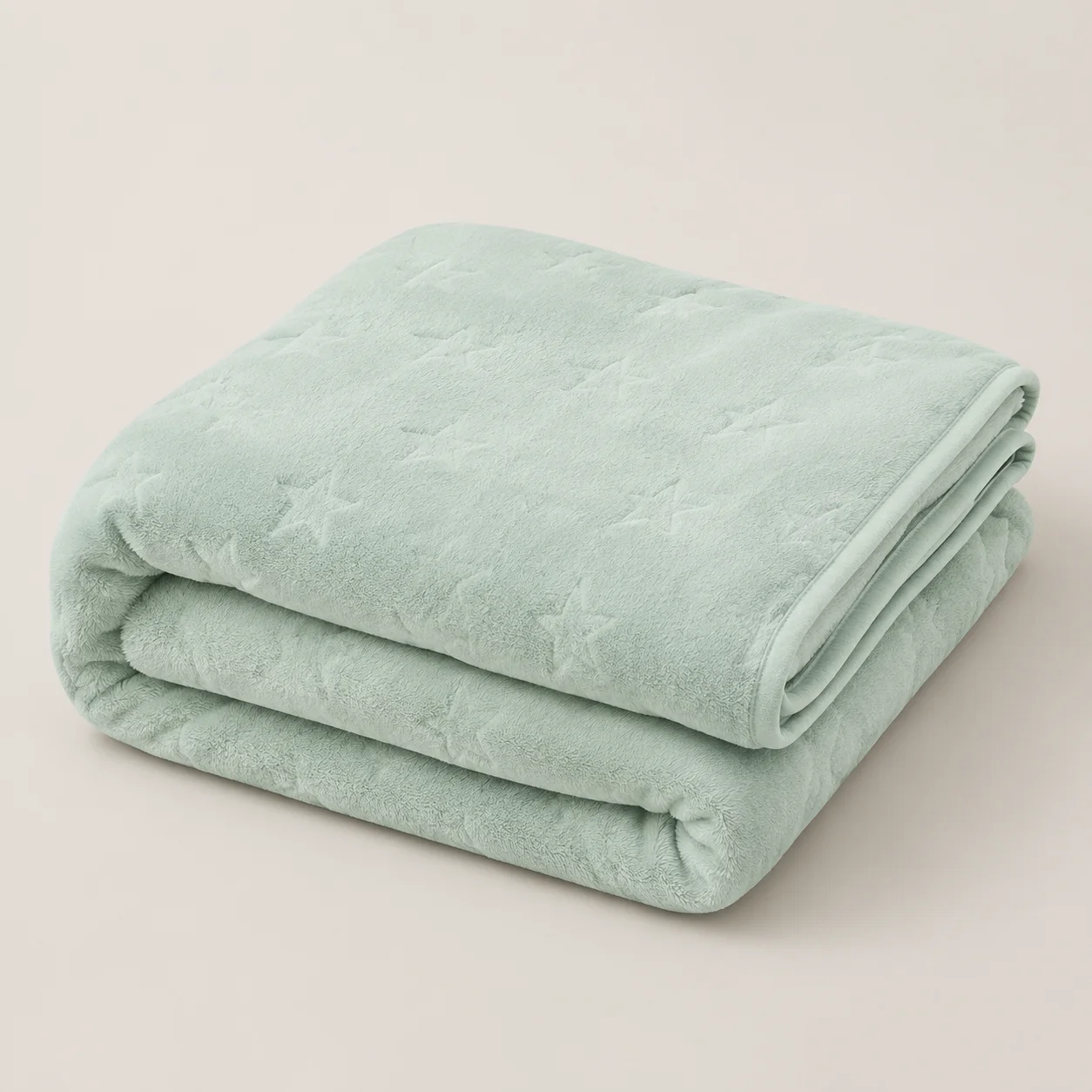Cobija Comfortsoft Menta Estrellas Suave-5
