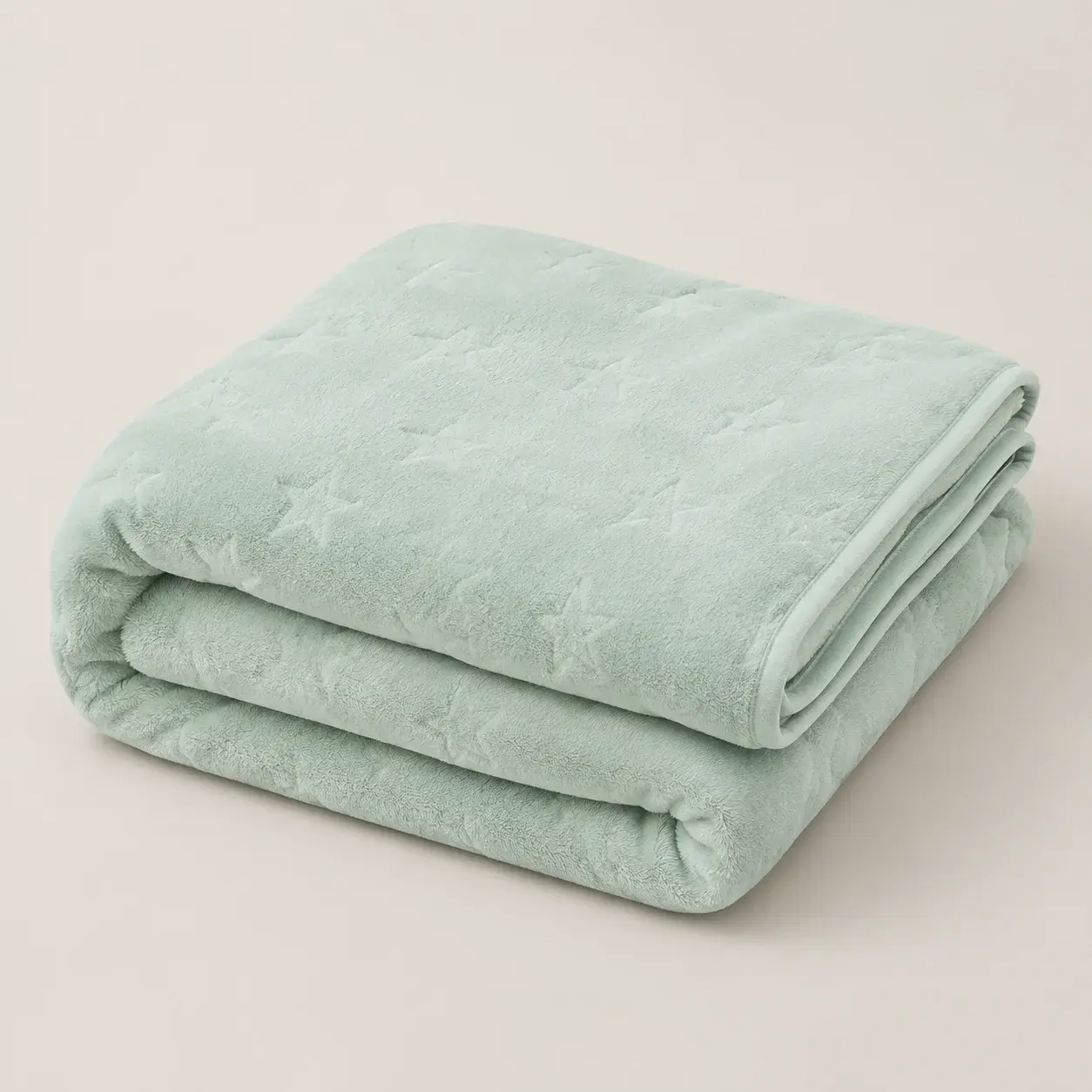 Cobija Comfortsoft Menta Estrellas Suave-5