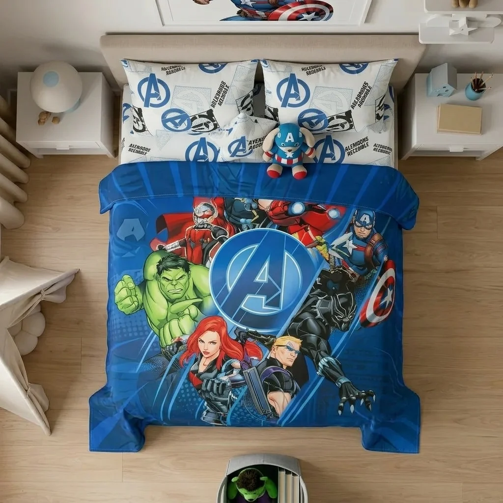 Juego De Sabanas Core Disney Avengers Estampados Animados-2