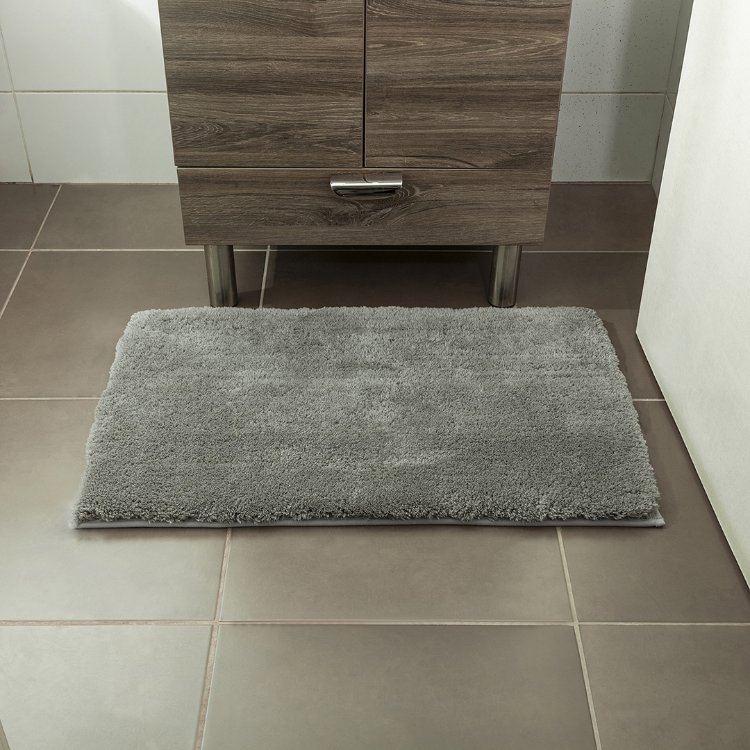 Tapete De Baño Gris