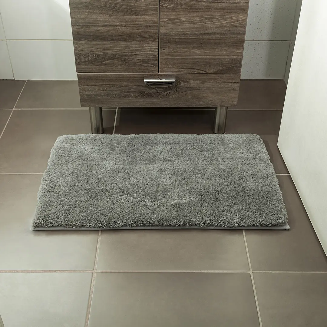 Tapete De Baño Gris