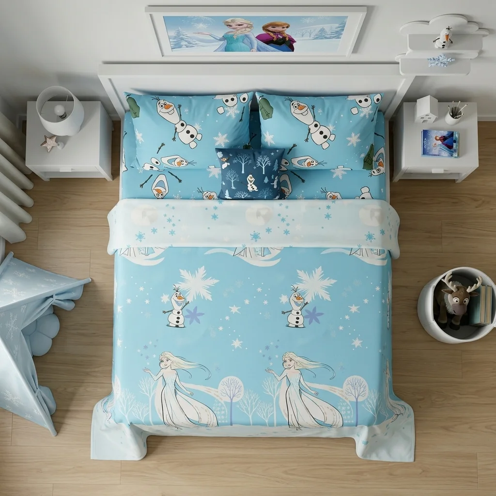 JUEGO DE SÁBANAS DISNEY PLUS FROZEN-2