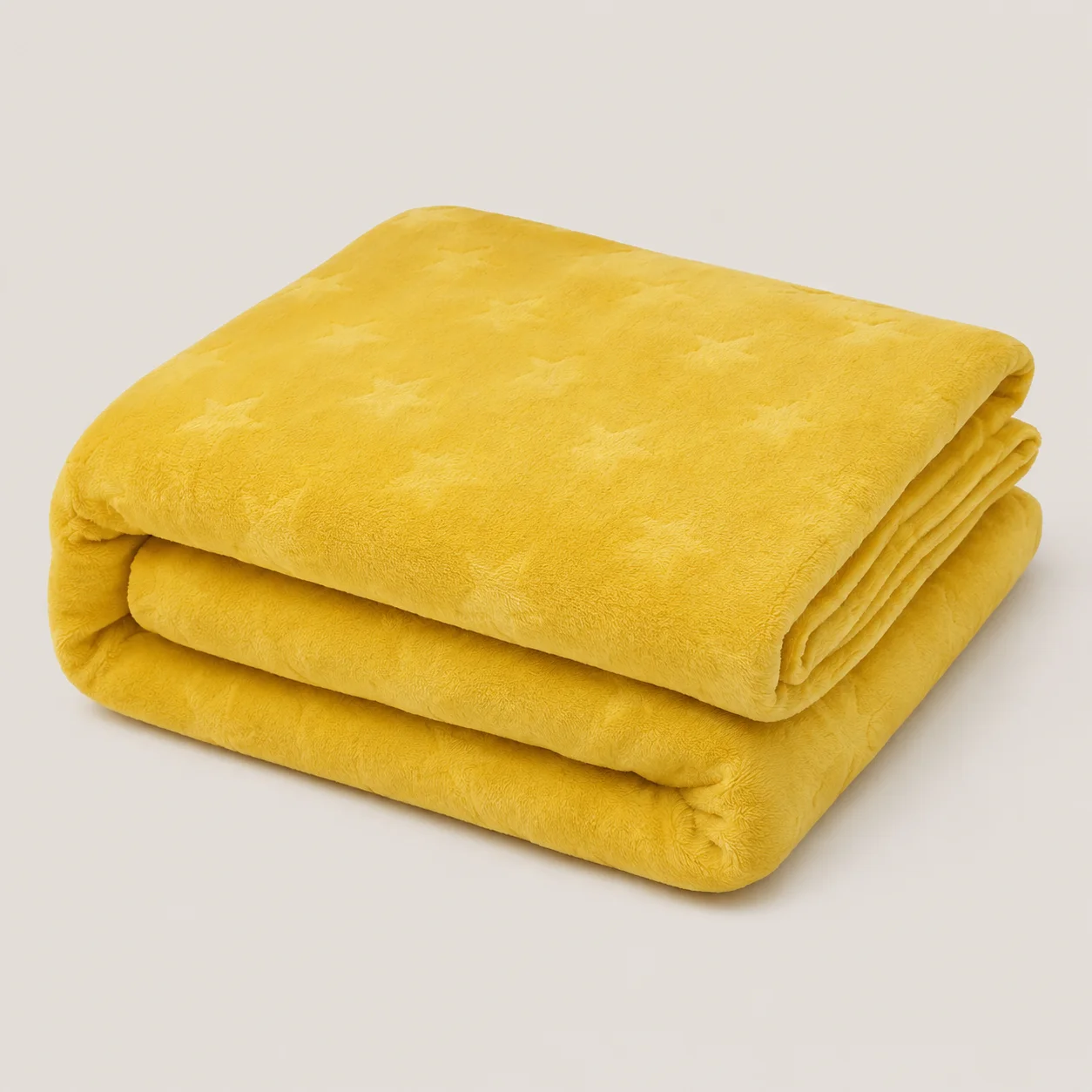 Cobija Comfortsoft Amarilla  Estrellas Suave-5