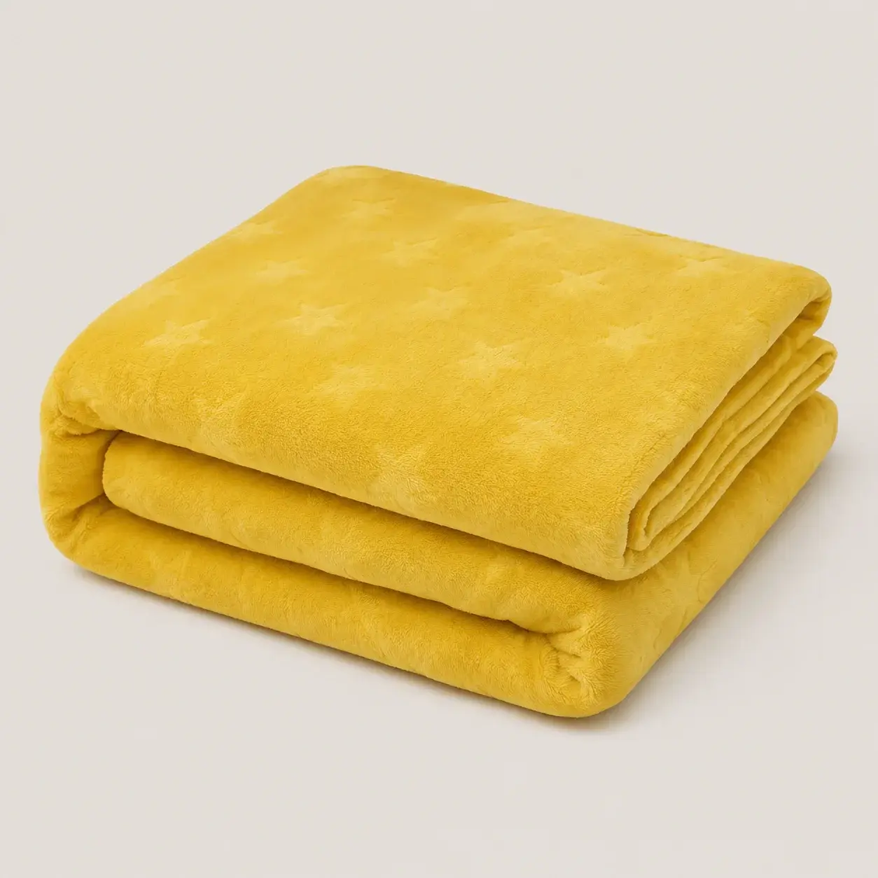 Cobija Comfortsoft Amarilla  Estrellas Suave-5