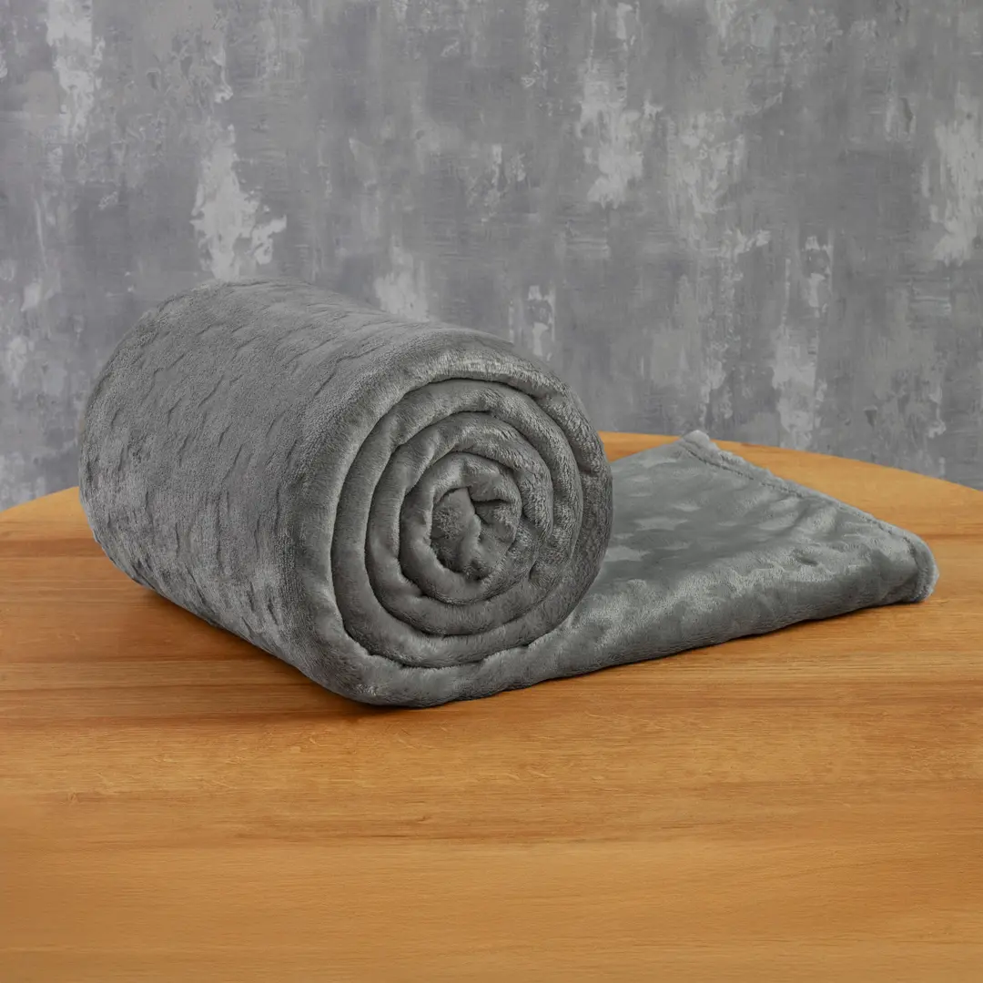 Cobija Comfortsoft Gris Estrellas Suave-2