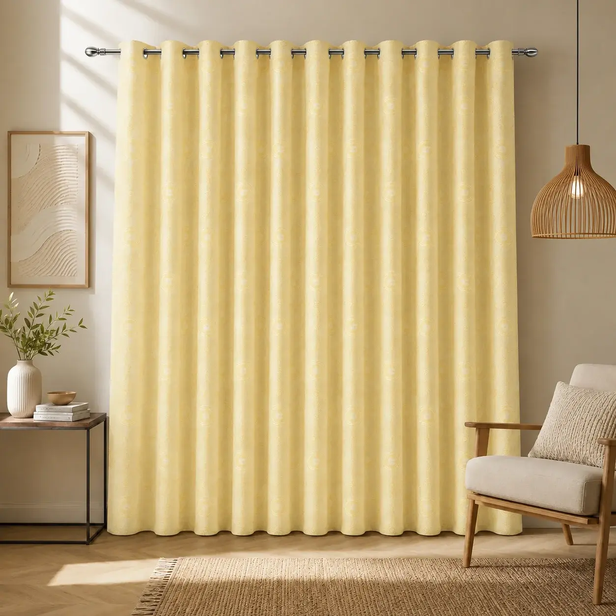 Cortina Yacar Beige Argolla-6