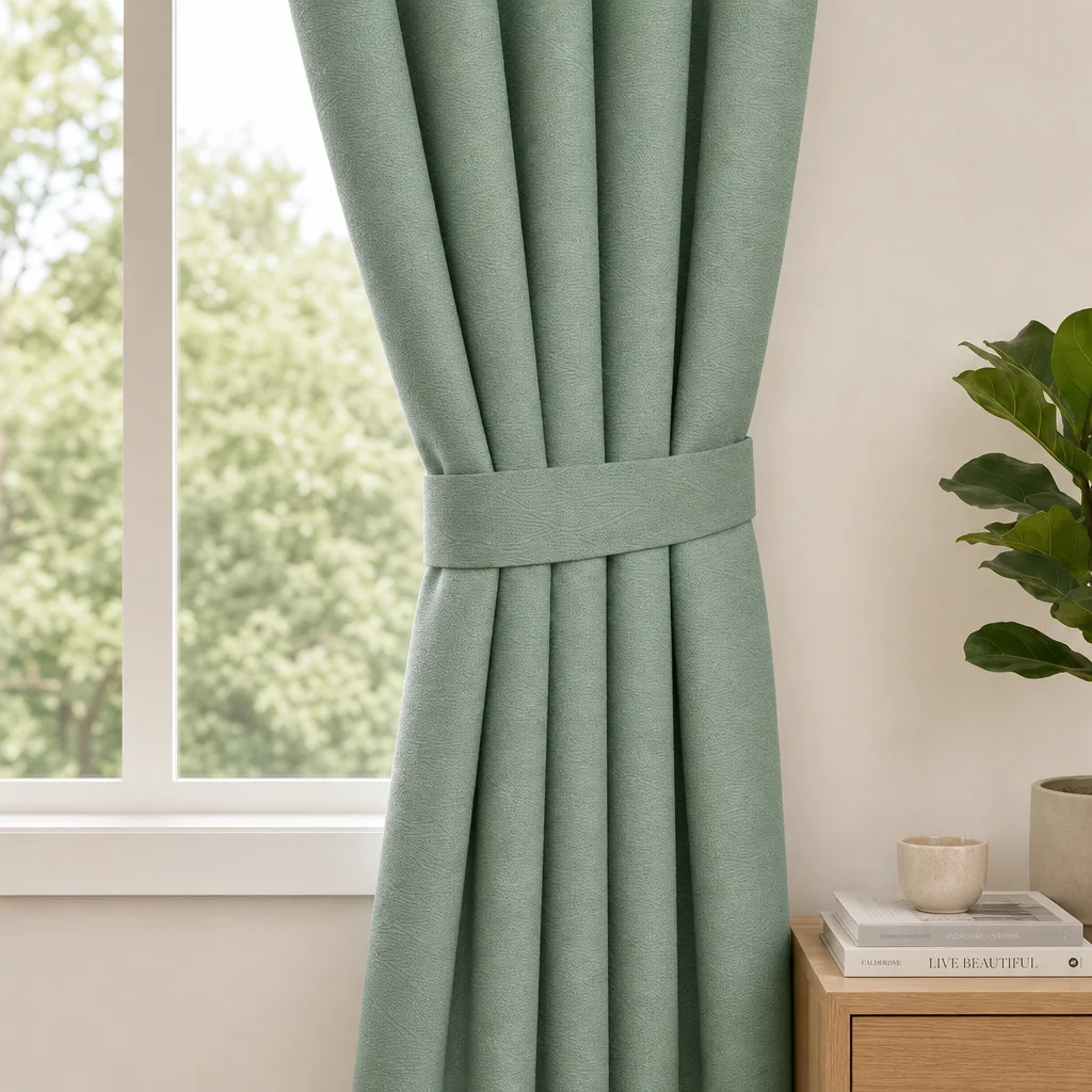 Cortina Black Out Anti-Luz Baltica Boton Verde Aislantes-2