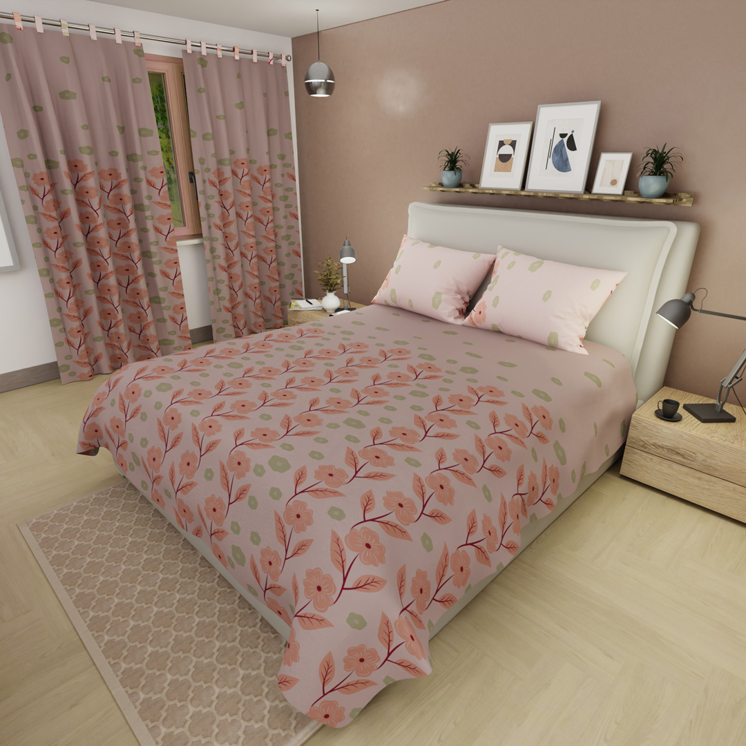 Juego De Sábanas Con Cortinas Dulce Primavera