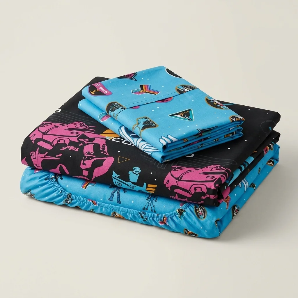 Juego De Sábanas Cama Doble Disney Lightyear Comando Estelar Negro Estampados Animados-5