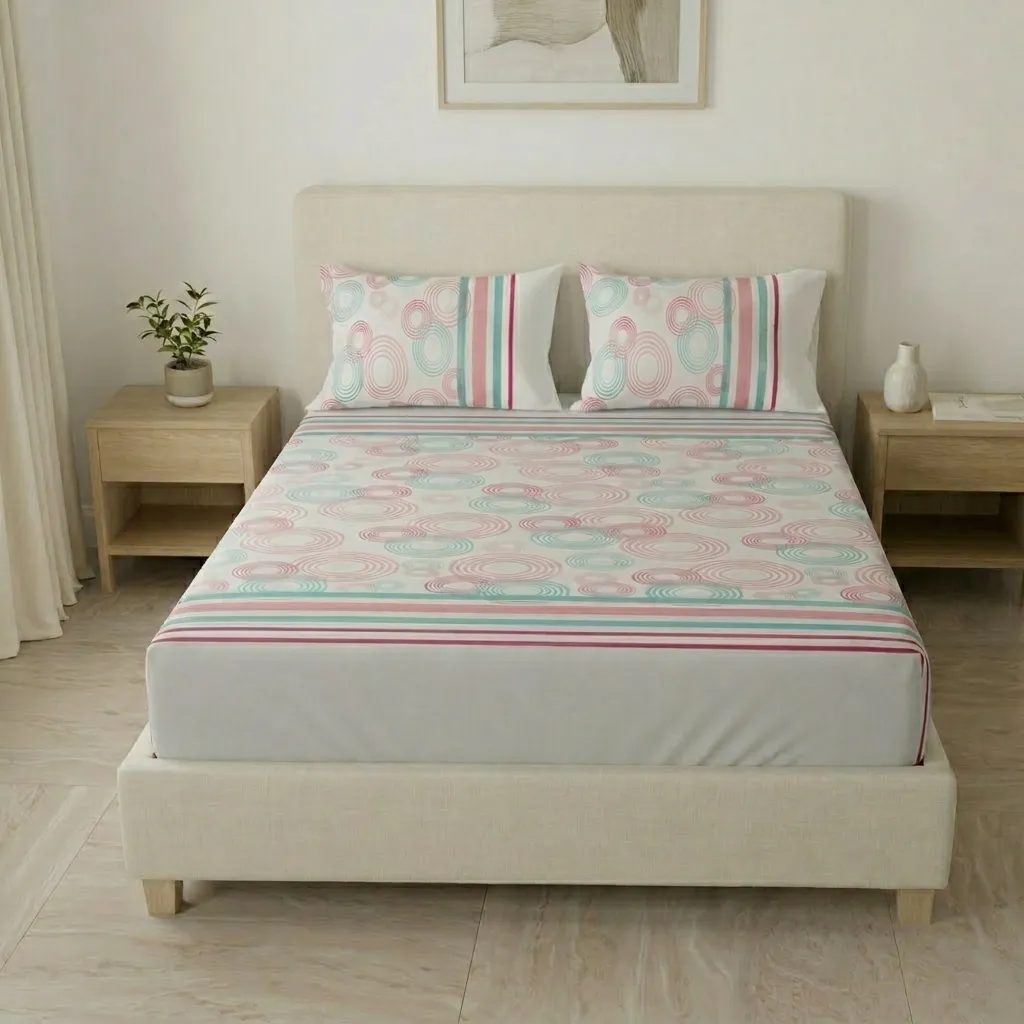 Sábana Ajustable Ripple Mint-3