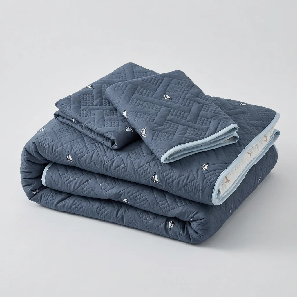 Cubrelecho Termosellado Doble Faz Cotton Sense Navegante Cruzado-4