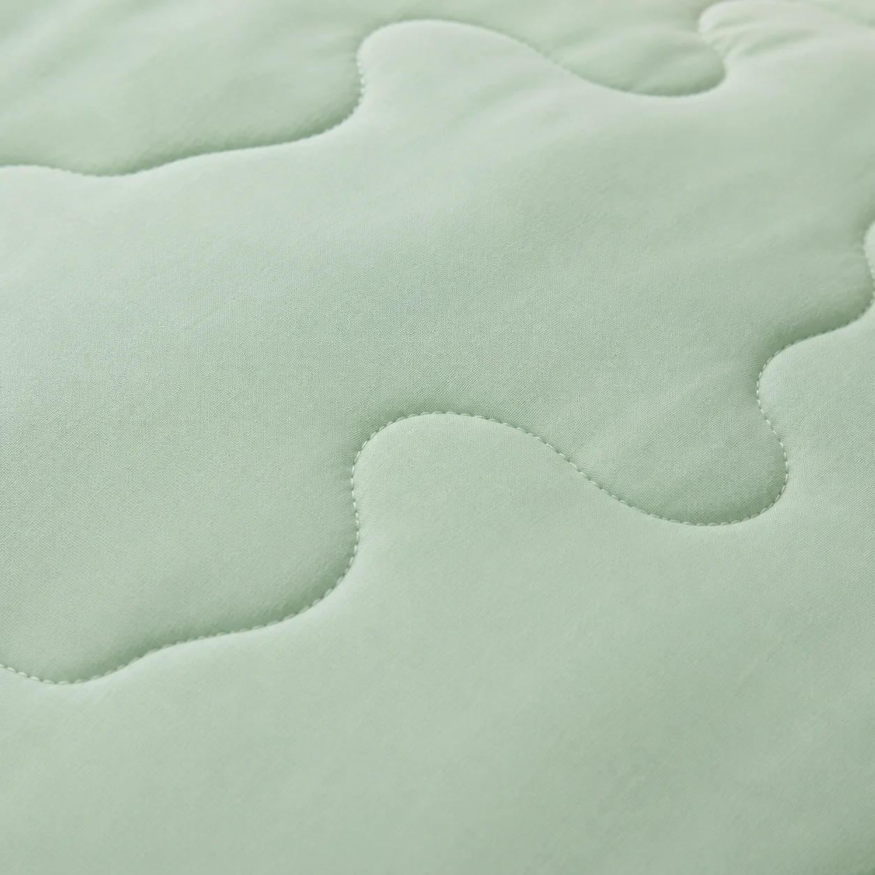 Cubrelecho Acolchado Cotton Sense Solo Fondo Verde - Azul-4