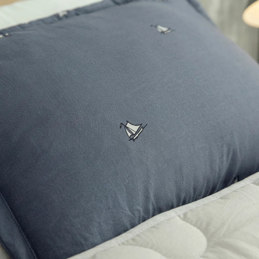 Cubrelecho Acolchado  Cotton Sense Navegante Cruzado-4