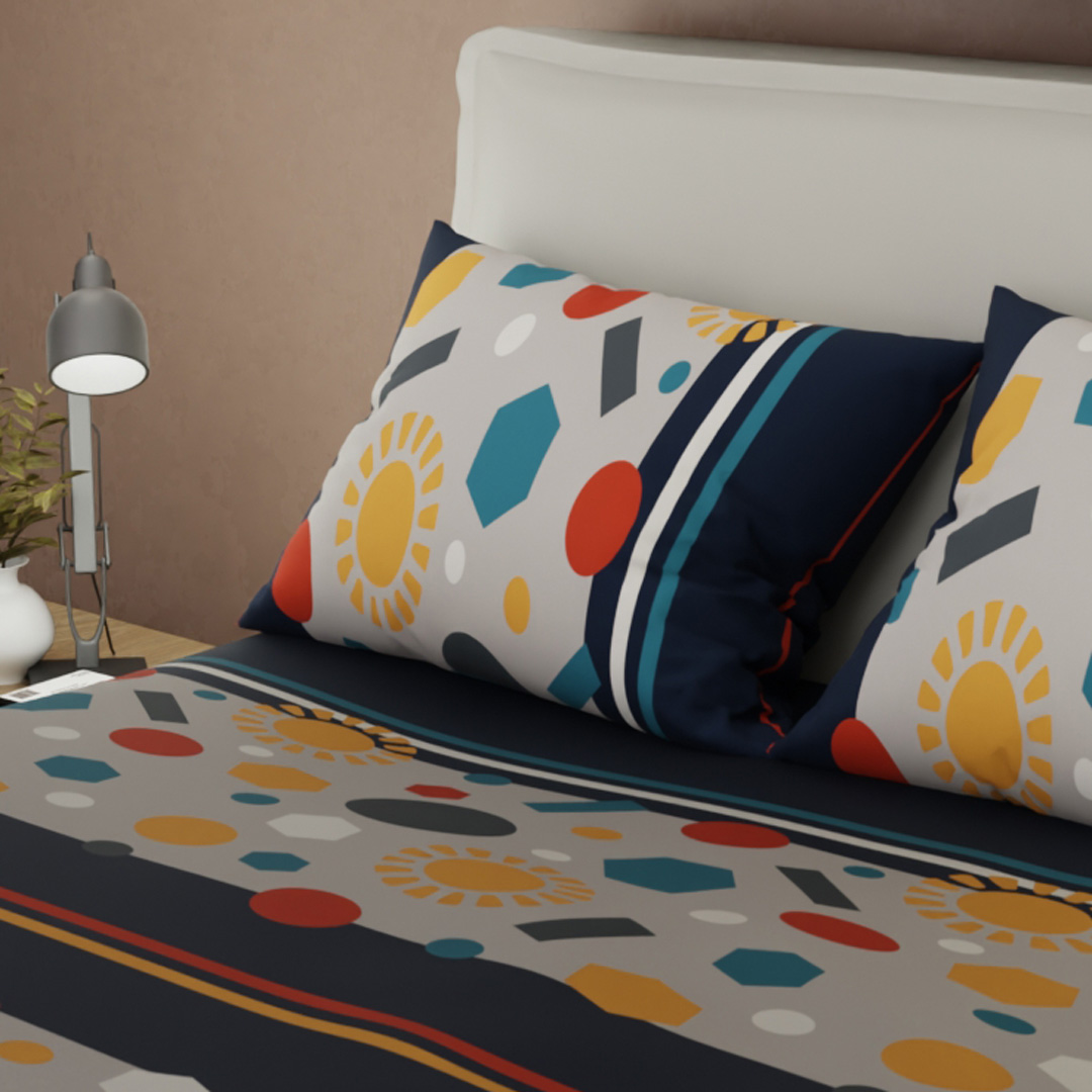 Juego De Sábanas Con Cortinas Cosmic Set-2